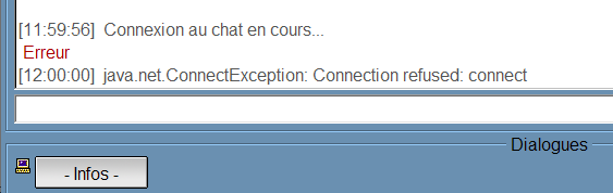 Application Coolsmile java.net.ConnectException: Connection refused